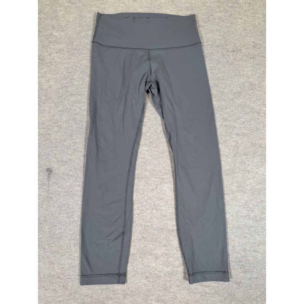 Lululemon Leggings Womens 8 Gray High Rise Ankle Yoga Athletic Gym‎ Tight Pants